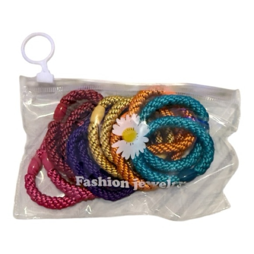 Colorful Braided Hair Ties Set